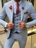 3 pièces NOUVEAU Black Men's Suit 2023 Peak Lapel Slim Fit Casual Tuxedos Groom Tailor Made Terno Masculino (blazer + pantalon + gilet)