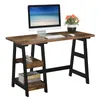 Designs2Go Trestle Desk, Sandstone Computer Desk -bureaus