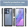 Färgfull transparent TPU -fodral för Motorola Moto Edge 40 Neo Protective Cover Stuff Clear Frame Funda Coque