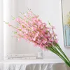 Decorative Flowers 5/10 Pieces/bouquet Artificial Orchid Silk White Flower Fake DIY Wedding Trail Home Office Vase Accessories