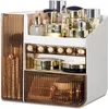 Ergocar Retro Series multifunktion sminkar Dammtät kosmetisk lagring BoxCosmetics Skin Care Products Smycken Organisator C 240329