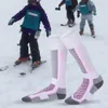 1 Paar Skistocken dehnbar verdickte Winter Kinder Mädchen Jungen Sport Snowboard -Fahrradfußball Socken für Klettern im Freien
