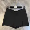 Sexig kjol gidyq kvinnor y split shorts kjol sommar koreansk hög midja kontor damer mini kjol mode casual svart en linje kjolar nya l410