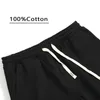 S4XL Summer 100% Cotton Mens Short Pants Drawstring Design Beach Sports Jogging Shorts Quality Outdoor Sport 240411