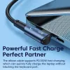 TOOCKI PD 100W USB Type C vers USB C Cable 90 degrés Angle pour Samsung S9 Plus Huawei Xiaomi MacBook Pro Corde de charge Fast Type-C