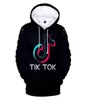 Tik Tok 3D Print Женщины -толстовки толстовок Harajuku Streetwear Hip Hop Pulver Jacket Женский спортивный костюм Unisex Tops977650000