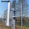 Vertical Wind Turbine Generator Free Energy Power 3000W 5000W 10000W 12V 24V 48V Alternative With MPPT Hybrid Controller 3KW 5KW