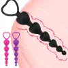 Anal Plug Massager Vaginal Stimulator With Wearable Silicone Anal Beads Female Gay Sex Toys for Men Women Butt Pull Rings Sextoy