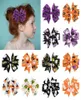 Halloween Girl Ribbed Tape Hair Clips Trick or Treat Party Happy Halloween Party Decor for Home Halloween Gifts Bowknot Hairpin8657308