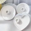 Moules en silicone en forme de bougie en forme de cœur