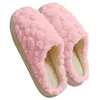 Slippels Winter Plush Slipper Unisex Cartoon Fleece Slaapkamer Anti-Skid Soft Soled Cotton Shoes Comfy Indoor Home