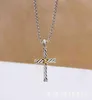 Necklace Dy Cross Men Women Luxury Designer x Thread Pendant Fashion Line Retro Wear Necklaces Birthday Gift7361608