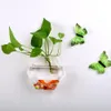 Vase hydroponique Vase Fleur Drop Drop en forme de coeur Mur en verre suspendu terrarium mur de pêche