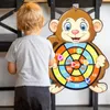 Animals Dart Board Games for Kids Montessori Target Sports Game Toys with 2 Sticky Balls Educational Games for Children Boy Girl