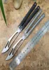 New Theone JK Balisong Butterfly Training Trainer Knife Not Sharp D2 Blade Channel Titanium Handle Swing Jilt Knives Chimera Hom E5353444