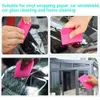 Rosa Schaber weicher Gummi -Autofenster Rakel Tint -Werkzeuge Wasserwrap Auto Vinyl Schaber Glaswischer Büro Home 2023 D3K8