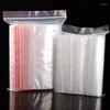 Storage Bags 100PCS Plastic Bag Multiple Size PE Self Sealing Transparent Adhesive Seal Food Dry Goods Gifts Packaging