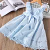 Girl's Dresses 2022 New Summer Girls Dress Korean Strap Plaid Casual Sleeveless Party Princess Dress Cute Childrens Baby Kids Girls Clothing