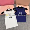 Summer Slim Knit Vest Designer Letters Jacquard Knit Camisole Organza Sticked Vest Women Tank Tops Tanks Tees