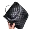 Woman Bags Fashion Plaid Handbags Trendy Cosmetic Bag Girls MakeUp Box Beauty Storage Large Pouch Designer Black Wash Bag 2109011163268