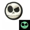 3D PVC Rubber Patches Ghost Skull Face Mask Badge Glow in Dark, Funny Hook and Loop Patch för Halloween Stickers, Ryggsäck