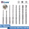 XCAN 6-16mm SDS Plus Bit de perfuração com haste de alvenaria de haste de haste quadrada Cuttador de broca para perfuração de broca de martelo perfuração de bloco de tijolos