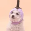 Dog Apparel Cosplay Accessories Pretty Cartoon Eggplant Shape Plush Cat Hat Pet Supplies Headdress Skin-affinity Products
