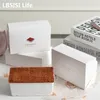 LBSISI LIFE 10PCS TIRAMISU MELALEUCA 대두 포장 디저트 베스트 베팅 상자 웨딩 생일 파티 장식을위한 Mousse 케이크 상자