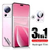 3to1 Verre de caméra Back écran Protecteur Hydrogel Film pour Xiaomi Mi13 Xiomi Xaomi Mi 13 Lite 13Lite Light Pro non trempé Verre