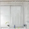 Shower Curtains Transparent Bathroom Curtain EVA Waterproof Home Environmental Toilet Door Decoration With Hooks