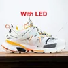 Luxury track LED 3 3.0 Designer schoenen LED Tracks Dress Shoes Shoes Platform Trainer Sneakers Men Men Trainers Mens Paris Lace Up Phantom Sportschoenen Maat 35-45