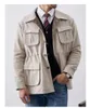 Men's Jackets 2024 Autumn And Winter Thickening Jacket Business Casual Striped Coat Boutique British Style Gentleman