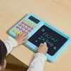 Tableau d'écriture manuscrite enfants en anglais dracher planche mathématiques de formation au trésor apprentissage LCD Calculatrice espagnole Machine d'arithmétique mentale