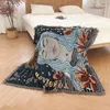 Coperte intrecciate intrecciata coperta occhi mistici modelli moquette moquette divano letto decorazioni thread bohi arazzo tappetino da picnic bohi