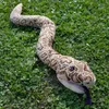 Simulering 170 cm Python Plush Doll Hand Puppet Realistic Snake Plush Toy Högkvalitativ mjuk fylld bomullsdekoration sovrum 240321