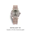 Wristwatches Brand WoMens Watch Ladies Es 31mm for Datejust Pagani Design Roman Numeral Movement Automatic Reloj Mujer239i