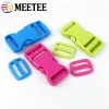 Meetee 10/20Sets 15/20/25mm Plastic Release Buckle Tri Glid Slide Slide Clasp Bag Backpack Belt Pet Collar Justor Diy Accessorie