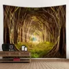 Forest Landscape Tapestry tapisseries Waterfall Nature Mur suspendu salon décor mural boho décor de chambre psychédélique