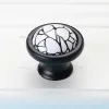 Kitchen Knob Ceramics Modern Black White Handles Drawer Cabinet Furniture Kitchen Handles for Cabinet Knob Door Drawer Furniture