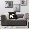 Yastık İskoç Terrier aşk kanepe ev dekoru scottie köpek kare atış kılıfı 45x45cm