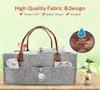 Baby Diaper Caddy Organizer Foldable Felt Storage Bag Portable Lightly Multifunction Changeable Compartments For New Mom7528789