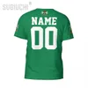 Nombre personalizado Número de Nigeria Flagal Emblema 3D Camisetas Ropa para hombres Mujeres Tees Jersey Soccer Football fan de regalo