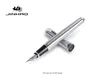 Jinhao x750 Silver Clip Style Classic Fountain Metal Fountain Pen 0,5 mm Penk encre en acier pour les fournitures de bureau cadeau