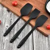 3pcs Conjunto de utensílios de silicone resistentes ao calor da espátula