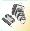 Genx Set Travel Compression Cubes d'emballage Cubes de bagages Organisateur de valise de rangement accroché Eco Premium Mesh LJ2009226539276