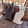 53 cm Polaires en peluche fraîche Chat blanc chat réaliste chat animal oreiller décorations