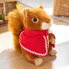 Stuffed Plush Animals Adorbale Furry Hair Big Umbrella Tail Plush Toy Realistic Squirrel Cute Soft Stuffed Animals Doll Pillow For Girls Children Gift L411