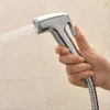 Hand Portable Silver Self Cleaning Toalett Bidet Sprayer Douche Faucet Kit Abs Cleaner Dusch Head For WC Badtvätt Q V27