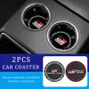 2pcs pour Toyota Gr Gazoo Racing GR-Sport Styling Silica Gel Coasters Anti-Slip Pad Auto Anti-Skid Cup-Holder Accessoires