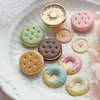 3D Relevo Biscoitos/Butões/Donuts de alívio Cabeça de selo para carimbos para cartas de scrapbooking envelopes convites de casamento